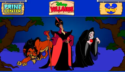 Print Center: Disney Villains logo