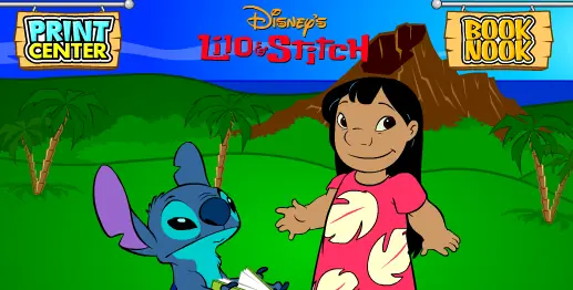 Print Center: Lilo & Stitch Book Nook logo