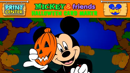 Print Center: Mickey & Friends Halloween Card Maker logo