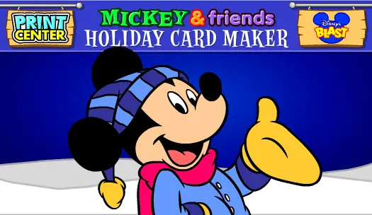 Print Center: Mickey & Friends Holiday Card Maker logo
