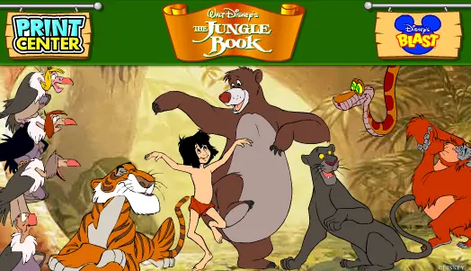 Print Center: The Jungle Book logo