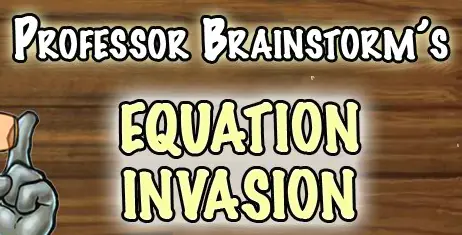 Professor Brainstorm's Equation Invasion logo
