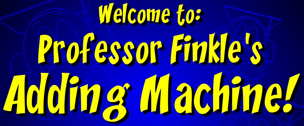 Professor Finkle's Adding Machine! logo