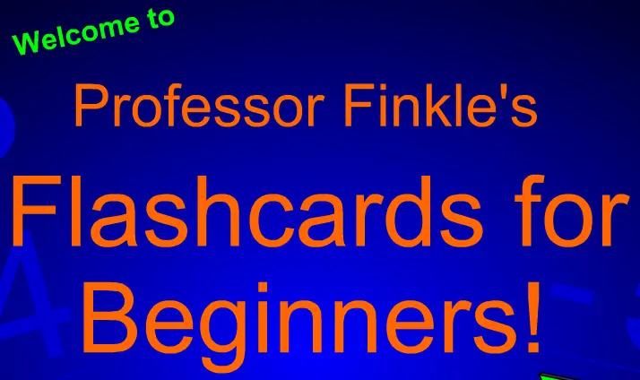 Professor Finkle's Flashcards for Beginners! logo