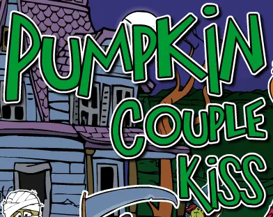 Pumpkin Couple Kiss logo