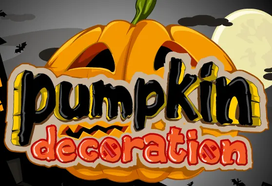 Pumpkin decoration logo