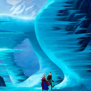 Puzzle: Anna y Kristoff Frozen logo