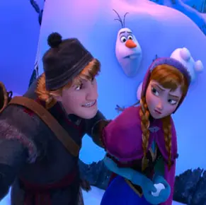 Puzzle: Anna y Kristoff hablan logo