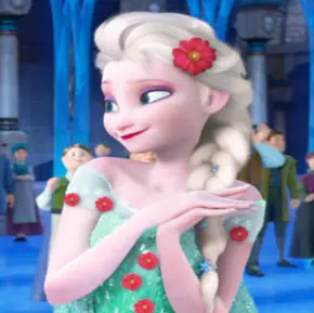 Puzzle: Elsa Frozen Fever logo