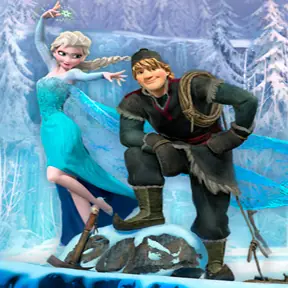 Puzzle: Elsa y Kristoff logo