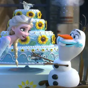 Puzzle: Elsa y Olaf Frozen Fever logo