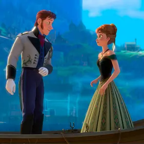 Puzzle: Hans y Anna en el bote logo