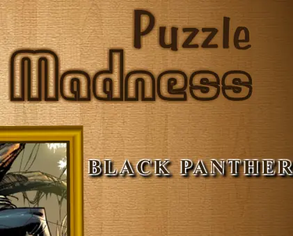 Puzzle Madness Black Panther logo