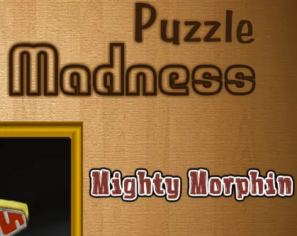 Puzzle Madness Mighty Morphin logo