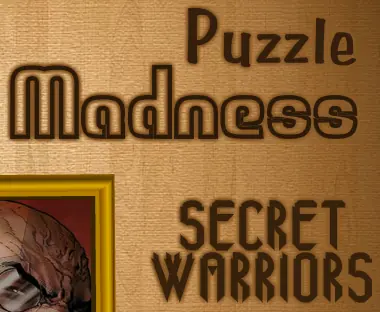 Puzzle Madness Secret Warriors logo