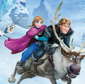 Puzzle: Olaf Anna Kristoff Sven logo