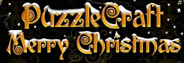 PuzzleCraft Merry Christmas logo