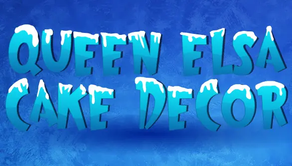 Queen Elsa Cake Decor logo