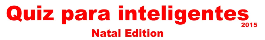 Quiz para inteligentes - Natal Edition 2015 logo