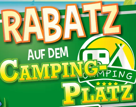 Rabatz auf dem Camping-Platz logo