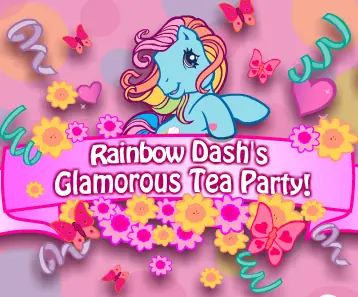 Rainbow Dash's Glamorous Tea Party! logo