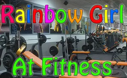 Rainbow Girl At Fitness logo