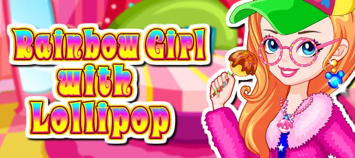 Rainbow Girl with Lollipop logo