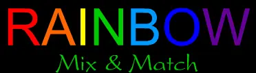 Rainbow Mix & Match logo