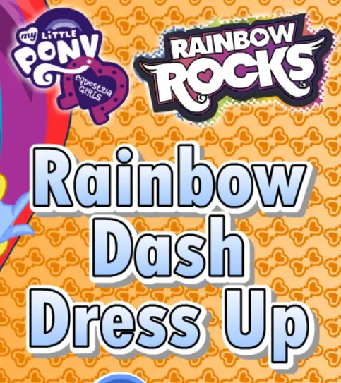 Rainbow Rocks: Rainbow Dash Dress Up logo