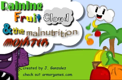 Raining Fruit Cloud & the Malnutrition Monster logo