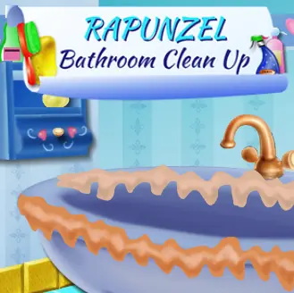 Rapunzel Bathroom Clean Up logo