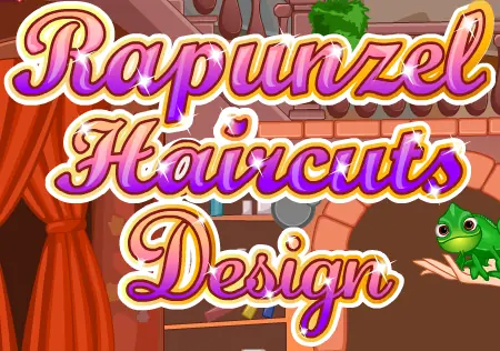 Rapunzel Haircuts Design logo
