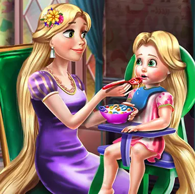 Rapunzel Mommy Toddler Feed logo
