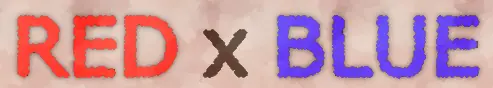 Red x Blue logo