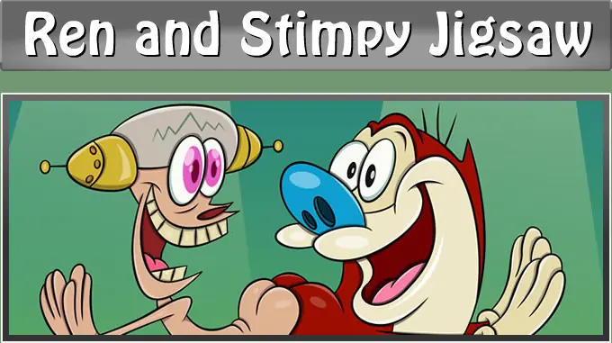 Ren and Stimpy Jigsaw logo