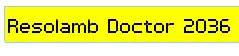 Resolamb Doctor 2036 logo