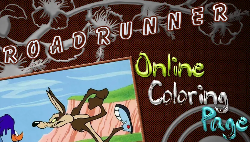 Road Runner Online Coloring Page logo