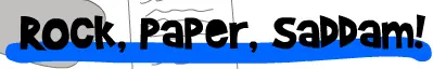 Rock, Paper, Saddam! logo