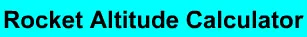 Rocket Altitude Calculator logo