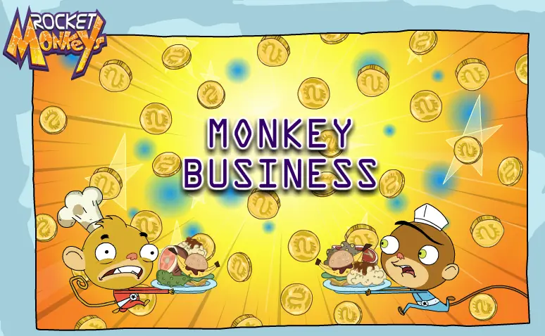 Rocket Monkeys: Monkey Business logo