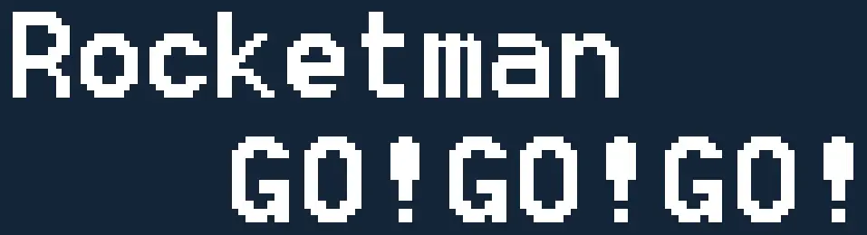 Rocketman GO! GO! GO! logo