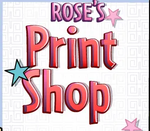 Rose's Print Shop logo