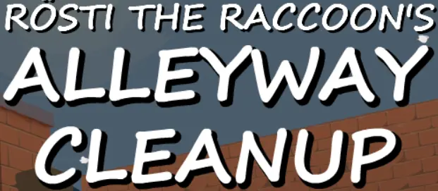 Rösti the Raccoon's Alleyway Cleanup logo