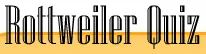 Rottweiler Quiz logo