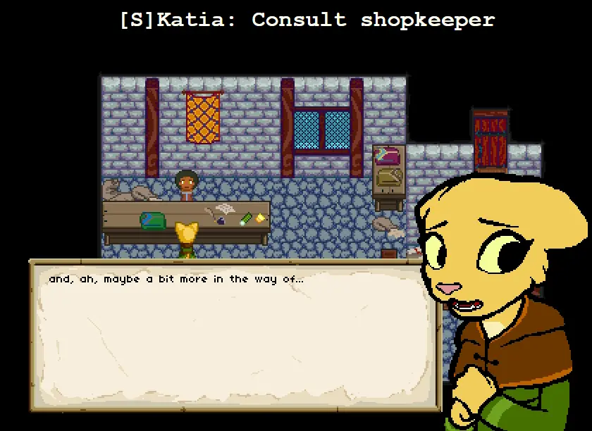[S]Katia: Consult shopkeeper logo