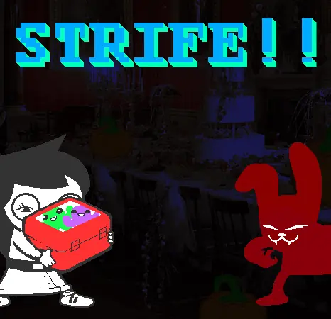[S] STRIFE!!!! (Jade's Homestuck) logo