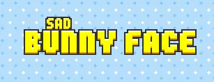 Sad Bunny Face logo