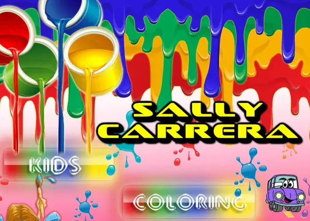 Sally Carrera Coloring Game logo