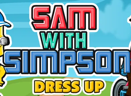 Sam with Simpson Dress Up logo