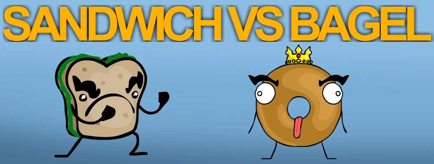 Sandwich vs Bagel logo